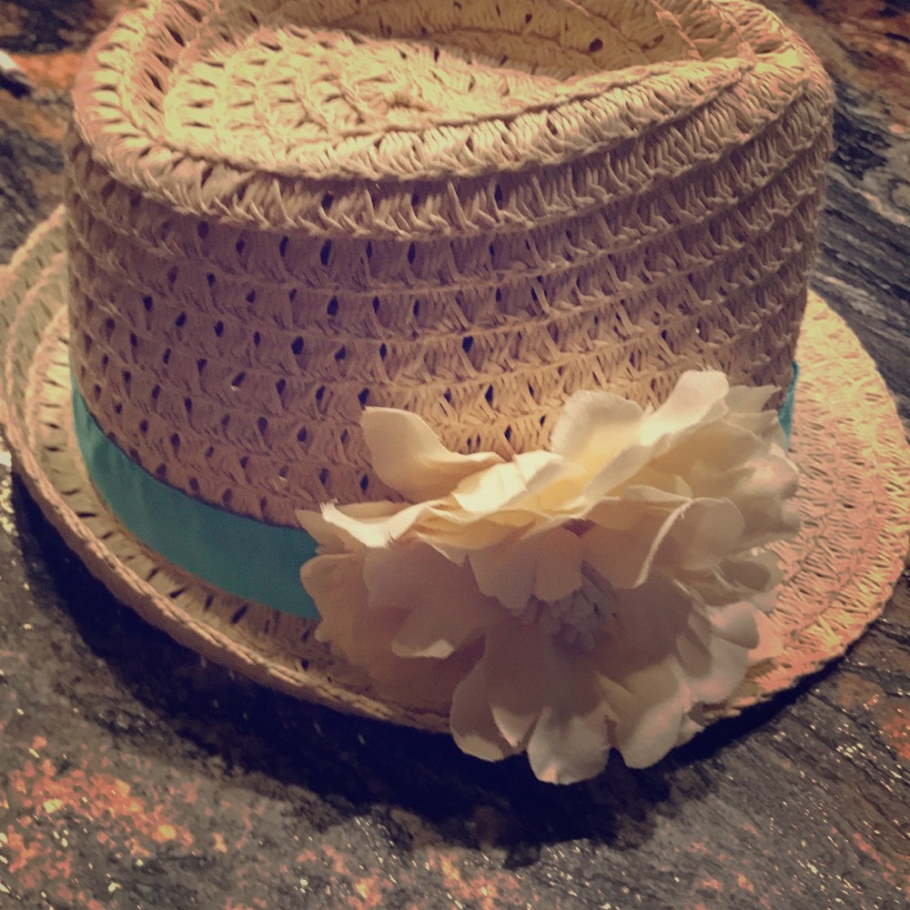 A child’s flower sun hat